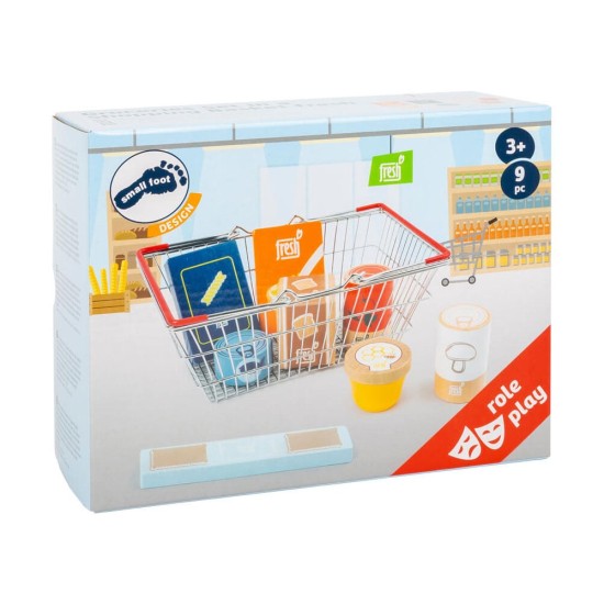 Small Foot Кошница за пазаруване Fresh, с хранителни продукти Small Foot Кошница за пазаруване Fresh, с хранителни продукти