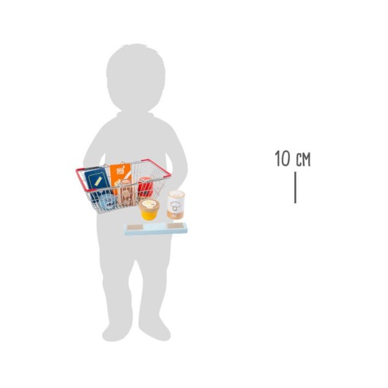 Small Foot Кошница за пазаруване Fresh, с хранителни продукти Small Foot Кошница за пазаруване Fresh, с хранителни продукти