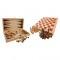 Small Foot Шах, табла и игри със зарове, 3 в 1, в дървена кутия