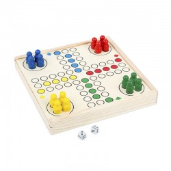 Small Foot Не се сърди, човече, дървено, 15 x 15 x 2 cm