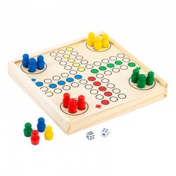 Small Foot Не се сърди, човече, дървено, 15 x 15 x 2 cm