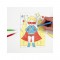 Creativ Company Пъзел Супергерои, за оцветяване, с 4 броя маркери