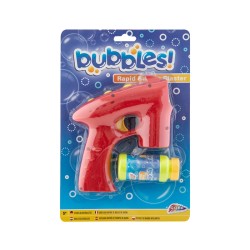 Grafix Пистолет за балончета, с пълнител, 53 ml, цвят асорти, 12 броя