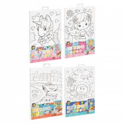 Grafix Комплект рисуване по номера, 297 х 195 mm, 8 броя