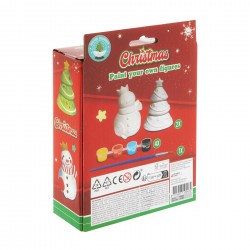 Moxy Фигурка за оцветяване - Снежен човек и елха, 2 броя Moxy Фигурка за оцветяване - Снежен човек и елха, 2 броя