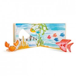 Small Foot Книжка Подводен свят, интерактивна, дървена Small Foot Книжка Подводен свят, интерактивна, дървена