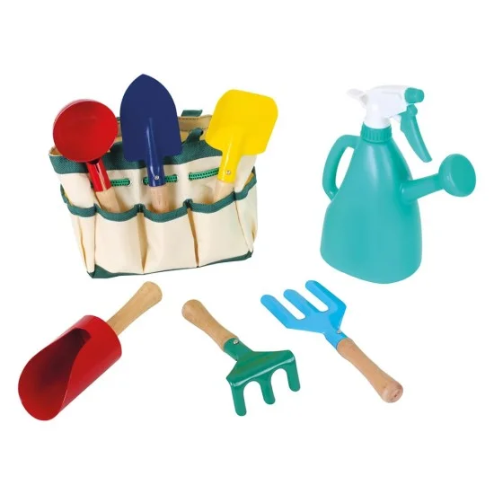 Small Foot Чанта с градинарски принадлежности, 8 части Small Foot Чанта с градинарски принадлежности, 8 части