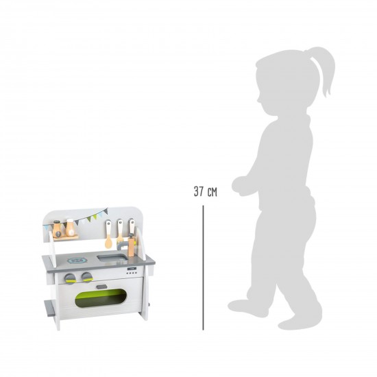 Small Foot Кухня за игра, дървена, 36 х 17 х 37 cm Small Foot Кухня за игра, дървена, 36 х 17 х 37 cm