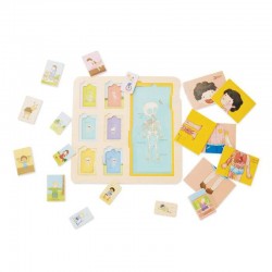 Nowa Szkola Пъзел Човешкото тяло, на слоеве, дървен