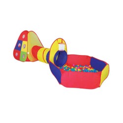 Nowa Szkola Палатка с тунел и басейн, 300 х 120 х 100 cm, с включени 100 топки Nowa Szkola Палатка с тунел и басейн, 300 х 120 х 100 cm, с включени 100 топки