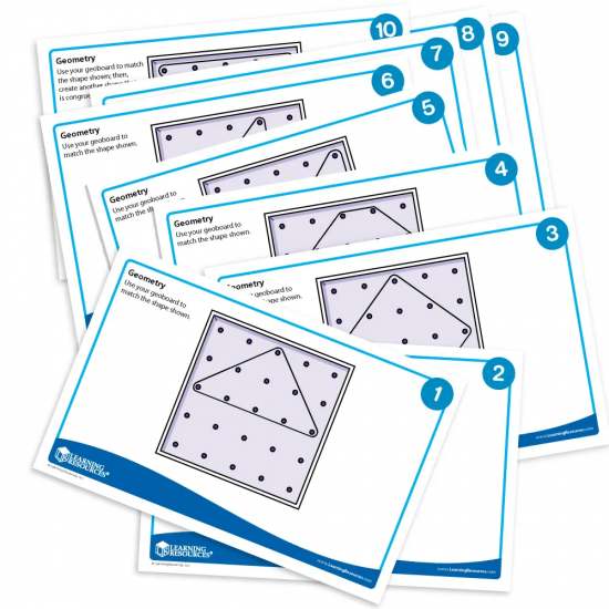 Learning Resources Комплект Геоборд, 10 броя Learning Resources Комплект Геоборд, 10 броя