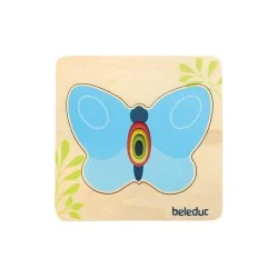 Beleduc Пъзел Пеперуда, на слоеве, дървен