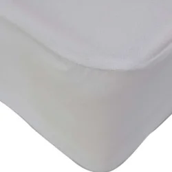 ПРОТЕКТОР ВОДОНЕПРОМОКАЕМ С ЛАСТИК 70/140/15 - БЯЛ ПРОТЕКТОР ВОДОНЕПРОМОКАЕМ С ЛАСТИК 70/140/15 - БЯЛ