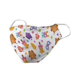 КЪРПА ЗА УСТА ДЕТСКА ,2-ПЛАСТ. ПОЛИЕСТ./ПАМУК 18/10 ПЕЧАТ КЪРПА ЗА УСТА ДЕТСКА ,2-ПЛАСТ. ПОЛИЕСТ./ПАМУК 18/10 ПЕЧАТ