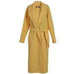 ХАЛАТ ЗА БАНЯ ВАФЕЛ ШАЛ ЯКА XL - ЖЪЛТ