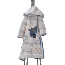 ДЕТСКИ ХАЛАТ ЗА БАНЯ DF ПЕЧАТ S - СЛОНЧЕ МОМЧЕ ДЕТСКИ ХАЛАТ ЗА БАНЯ DF ПЕЧАТ S - СЛОНЧЕ МОМЧЕ