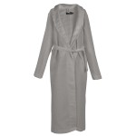 ХАЛАТ ЗА БАНЯ ВАФЕЛ ШАЛ ЯКА S - СИВ