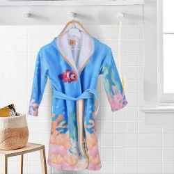 ДЕТСКИ ХАЛАТ ЗА БАНЯ DF ПЕЧАТ L - РИБКА 4060200196 
