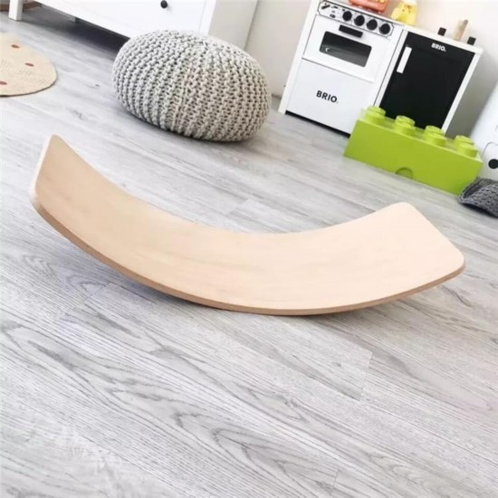 Дървена Дъска за Баланс Ginger Home – Безопасна Играчка за Деца, 82x30x15 см