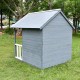 Дървена Детска Къща GINGER HOME, 139x143.5x149 см, за Игри на Открито в Двора и Градината Дървена Детска Къща GINGER HOME, 139x143.5x149 см, за Игри на Открито в Двора и Градината
