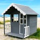 Дървена Детска Къща GINGER HOME, 139x143.5x149 см, за Игри на Открито в Двора и Градината Дървена Детска Къща GINGER HOME, 139x143.5x149 см, за Игри на Открито в Двора и Градината