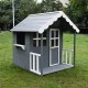 Дървена Детска Къща GINGER HOME, 139x143.5x149 см, за Игри на Открито в Двора и Градината Дървена Детска Къща GINGER HOME, 139x143.5x149 см, за Игри на Открито в Двора и Градината