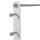 Дървена Стойка за Детски Дрехи, Етажерка с Рафтове за Съхранение - WHITE/GREY Дървена Стойка за Детски Дрехи, Етажерка с Рафтове за Съхранение - WHITE/GREY