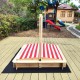 Детски Пясъчник GINGER HOME с Регулируем Покрив с UV Защита, 117x117x113 см, Дървен – Идеален за Игра на Открито Детски Пясъчник GINGER HOME с Регулируем Покрив с UV Защита, 117x117x113 см, Дървен – Идеален за Игра на Открито