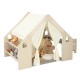 Детска Дървена Къща за Игра 6 в 1 GINGER HOME – Стол, Маса, Черна Дъска, Органайзер, Тента и Мека Подложка Детска Дървена Къща за Игра 6 в 1 GINGER HOME – Стол, Маса, Черна Дъска, Органайзер, Тента и Мека Подложка