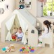 Детска Дървена Къща за Игра 6 в 1 GINGER HOME – Стол, Маса, Черна Дъска, Органайзер, Тента и Мека Подложка Детска Дървена Къща за Игра 6 в 1 GINGER HOME – Стол, Маса, Черна Дъска, Органайзер, Тента и Мека Подложка