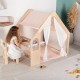 Детска Дървена Къща за Игра 6 в 1 GINGER HOME – Стол, Маса, Черна Дъска, Органайзер, Тента и Мека Подложка Детска Дървена Къща за Игра 6 в 1 GINGER HOME – Стол, Маса, Черна Дъска, Органайзер, Тента и Мека Подложка