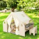 Детска Дървена Къща за Игра 6 в 1 GINGER HOME – Стол, Маса, Черна Дъска, Органайзер, Тента и Мека Подложка Детска Дървена Къща за Игра 6 в 1 GINGER HOME – Стол, Маса, Черна Дъска, Органайзер, Тента и Мека Подложка