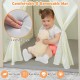 Детска Дървена Къща за Игра 6 в 1 GINGER HOME – Стол, Маса, Черна Дъска, Органайзер, Тента и Мека Подложка Детска Дървена Къща за Игра 6 в 1 GINGER HOME – Стол, Маса, Черна Дъска, Органайзер, Тента и Мека Подложка