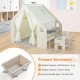 Детска Дървена Къща за Игра 6 в 1 GINGER HOME – Стол, Маса, Черна Дъска, Органайзер, Тента и Мека Подложка Детска Дървена Къща за Игра 6 в 1 GINGER HOME – Стол, Маса, Черна Дъска, Органайзер, Тента и Мека Подложка