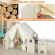 Детска Дървена Къща за Игра 6 в 1 GINGER HOME – Стол, Маса, Черна Дъска, Органайзер, Тента и Мека Подложка Детска Дървена Къща за Игра 6 в 1 GINGER HOME – Стол, Маса, Черна Дъска, Органайзер, Тента и Мека Подложка
