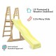 Детска Дървена Катерушка с Пързалка 2.2 м GINGER HOME, За Игра на Двора Детска Дървена Катерушка с Пързалка 2.2 м GINGER HOME, За Игра на Двора