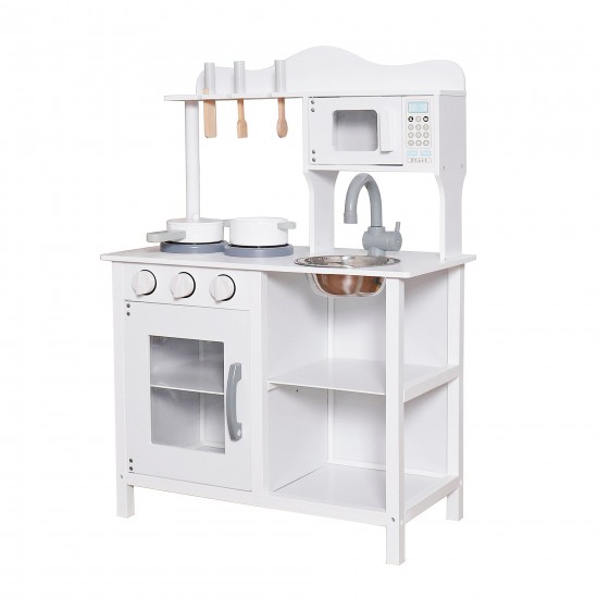 Детска Дървена Кухня GINGER HOME Бяла W10C404H Детска Дървена Кухня GINGER HOME Бяла W10C404H