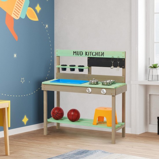 Детска Дървена Кухня GINGER HOME Градинска 80х37х88 см. 2424 Детска Дървена Кухня GINGER HOME Градинска 80х37х88 см. 2424