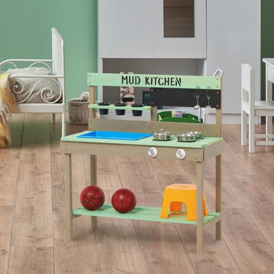 Детска Дървена Кухня GINGER HOME Градинска 80х37х88 см. 2424 Детска Дървена Кухня GINGER HOME Градинска 80х37х88 см. 2424