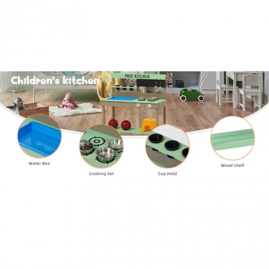 Детска Дървена Кухня GINGER HOME Градинска 80х37х88 см. 2424 Детска Дървена Кухня GINGER HOME Градинска 80х37х88 см. 2424