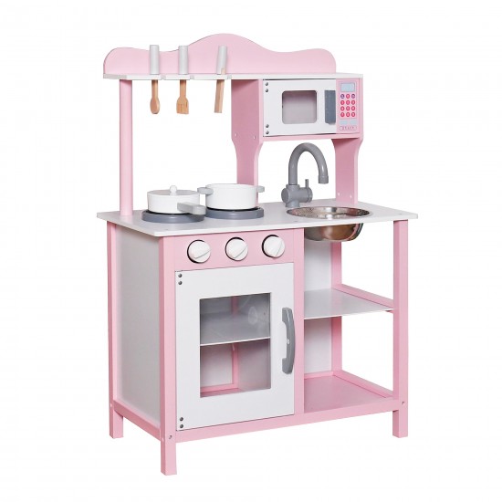 Детска Дървена Кухня GINGER HOME Розова W10C404I Детска Дървена Кухня GINGER HOME Розова W10C404I