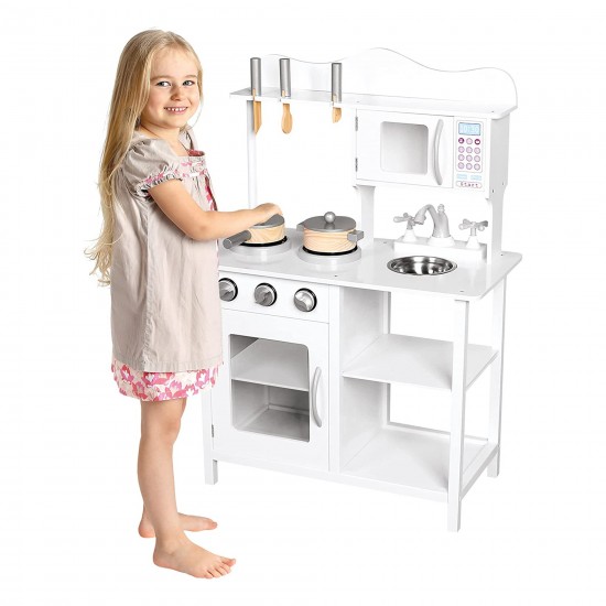 Детска Дървена Кухня GINGER HOME Розова W10C404I Детска Дървена Кухня GINGER HOME Розова W10C404I