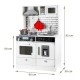Детска Дървена Кухня GINGER HOME със Звук, Светлина, Бяла W10C493J Детска Дървена Кухня GINGER HOME със Звук, Светлина, Бяла W10C493J