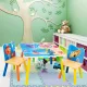 Детска Дървена Маса и Столчета GINGER HOME с Морски Животни - Комплект за Рисуване, Игра, Учене и Хранене