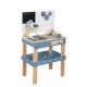 Детска Дървена Работилница с Инструменти, GINGER HOME, Синя, 46х26х67cm Детска Дървена Работилница с Инструменти, GINGER HOME, Синя, 46х26х67cm