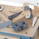Детска Дървена Работилница с Инструменти, GINGER HOME, Синя, 46х26х67cm Детска Дървена Работилница с Инструменти, GINGER HOME, Синя, 46х26х67cm
