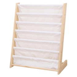 Детска Етажерка за Книги Дърво GINGER HOME, 6 Рафта, Монтесори 64x30x79 см