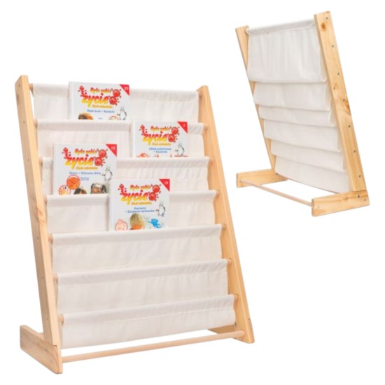 Детска Етажерка за Книги Дърво GINGER HOME, 6 Рафта, Монтесори 64x30x79 см Детска Етажерка за Книги Дърво GINGER HOME, 6 Рафта, Монтесори 64x30x79 см