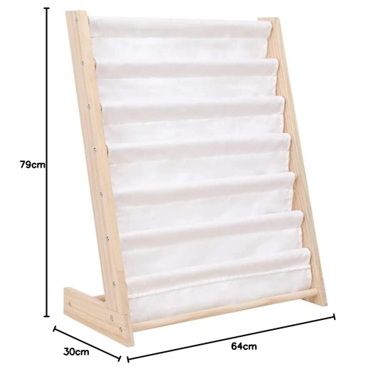 Детска Етажерка за Книги Дърво GINGER HOME, 6 Рафта, Монтесори 64x30x79 см Детска Етажерка за Книги Дърво GINGER HOME, 6 Рафта, Монтесори 64x30x79 см