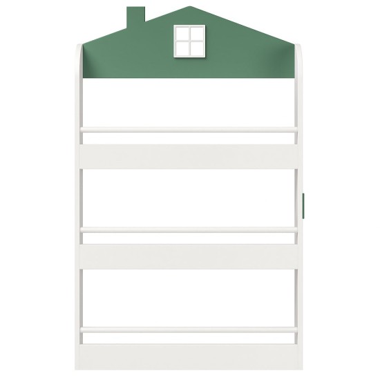 Детска Етажерка за Книги и Играчки GINGER HOME – Къщичка, 3 Рафта, Дърво, 60x12x106 см Детска Етажерка за Книги и Играчки GINGER HOME – Къщичка, 3 Рафта, Дърво, 60x12x106 см